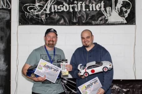 Round 2 AWD 1st place: Noel Gettingby & 2nd place: Andrew Marriott, Photo: Craig Jacka